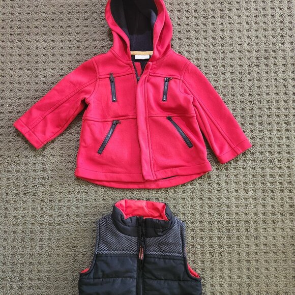 (2 Pcs) First Impression Red Jacket 12m + Genuine Kids Black 12m (BUNDLE# J1) - Picture 1 of 9